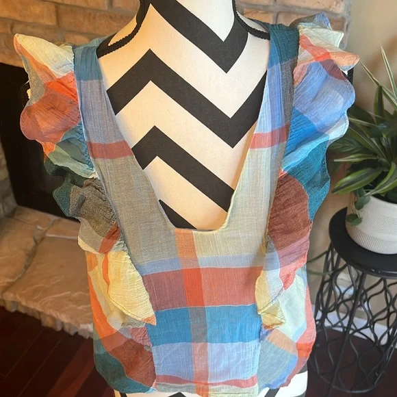 Anthropologie Maeve Drive-In‎ Plaid Tank - Picture 6 of 10